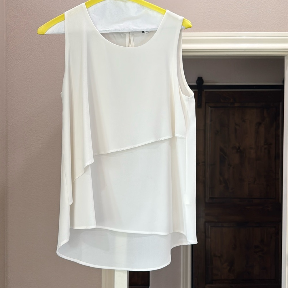 Off White Layered Blouse